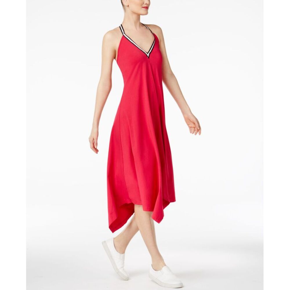 Cr By Cynthia Rowley Handkerchief Hem Halter Dress